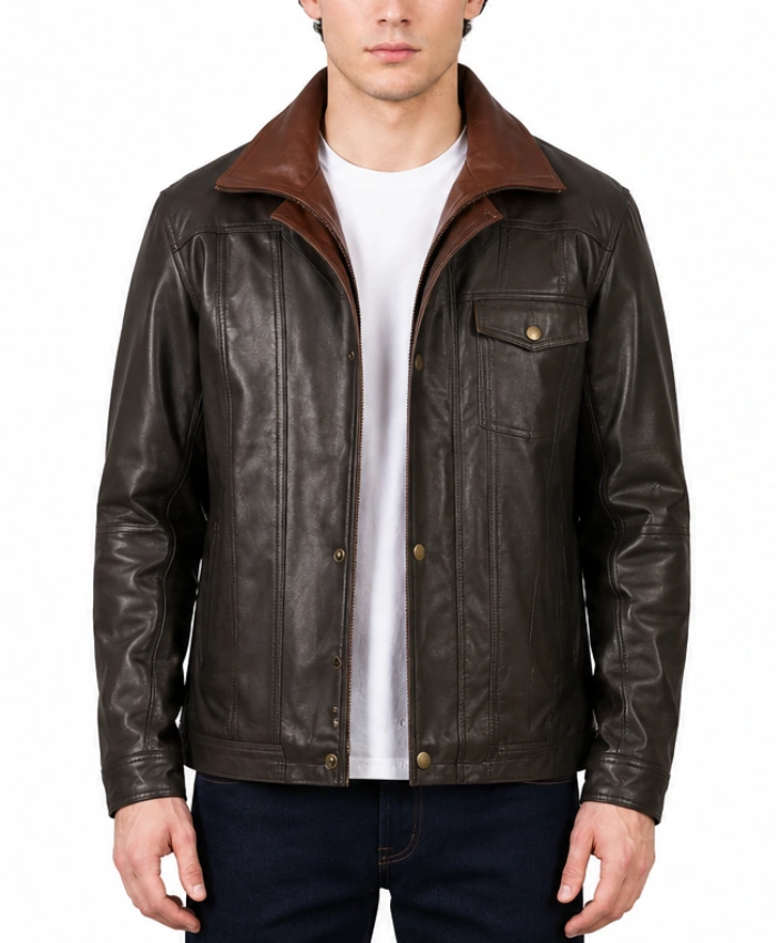Buy Klen Brown Classic Jacket