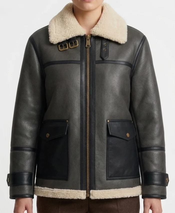 Shop Lumina Shearling Leather Jacket