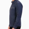 Mens Charcoal Navy Blue Suede Biker Jacket