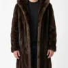 Dark Brown Fur Coat for