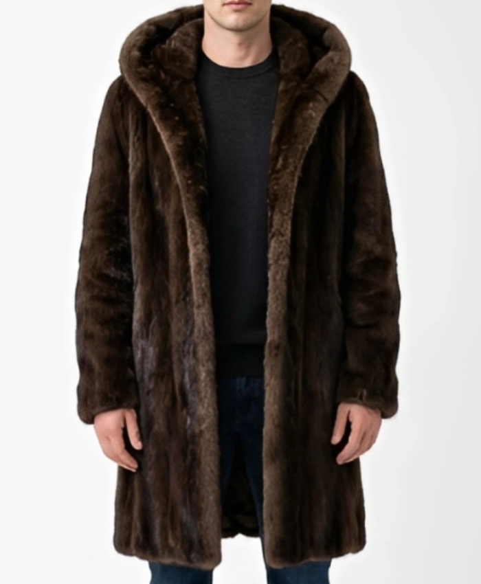 Dark Brown Fur Coat for