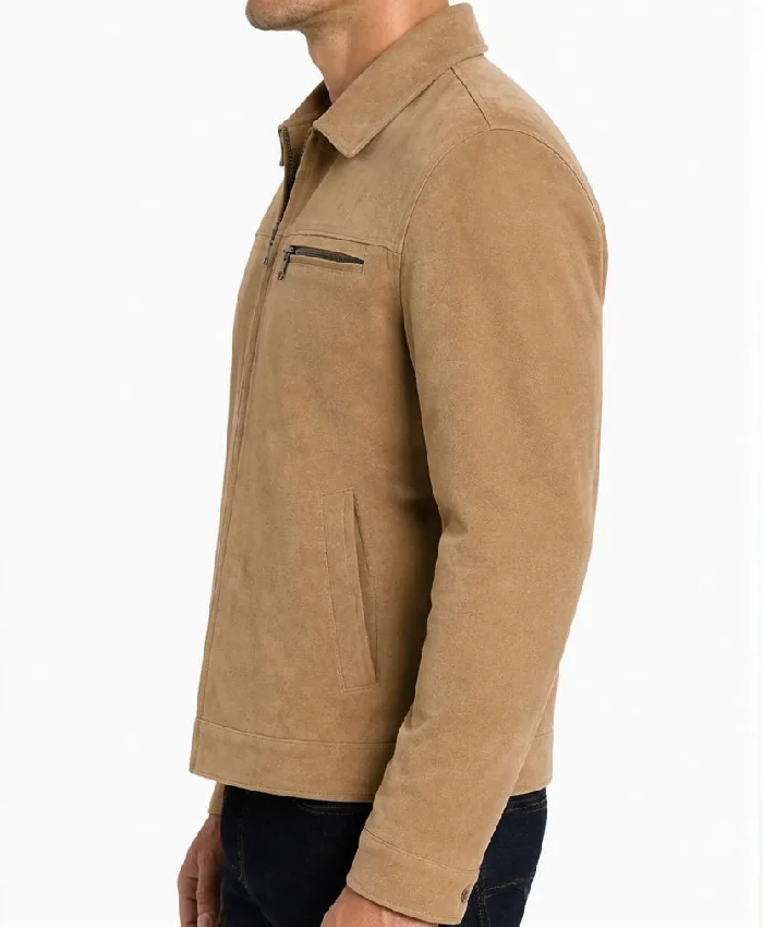 Men’s Italian Suede Grant Jacket For Mens