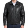 Men's Ting Bomber Real Leather Jacket