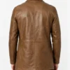Winchester Camel Brown Leather Car Coat