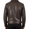 Buy Noah Brown Leather Biker Jacket