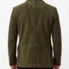 Buy Mens Olive Green Suede Leather Blazer