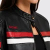 Redline Moto Racing Leather Jacket For Women