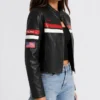 Redline Moto Racing Leather Jacket For Womens