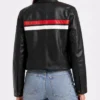 Womens Redline Moto Racing Leather Jacket