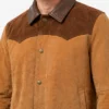 Scully Burnished Suede Color Block Jacket For Mens