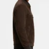 Sven Mocha Suede Bomber Jacket Mens
