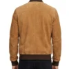 Buy Mens Tan Suede Bomber Jacket