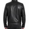 Mens Triple Pocket Leather Bomber Jacket