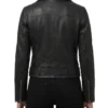Buy Vyxen Cropped Leather Biker Jacket