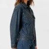 Washed Oversized Leather Jacket For Womens