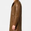 Winchester Camel Brown 3_4 Length Leather Car Coat Mens