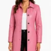 Buy Leather Pink Car Coat for Womens