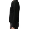 Women's Black Suede Jacket with Real Leather Collar
