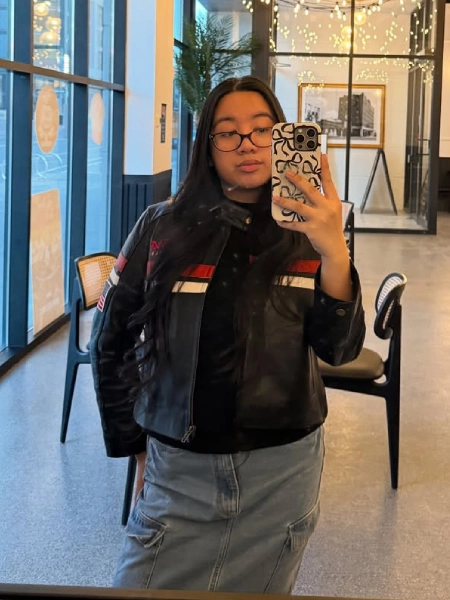 anneduya anneisabelle Black cafe racer leather jacket