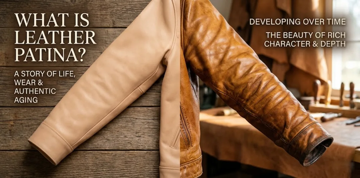 what is a patina on leather jacket full grain