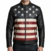 Buy American Flag Leather Motorcycle Jacket