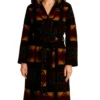 Aztec Print Hooded Bathrobe for women