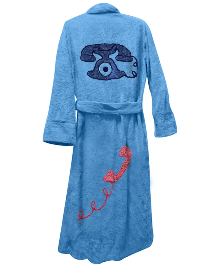Classic Connection Bathrobe in blue