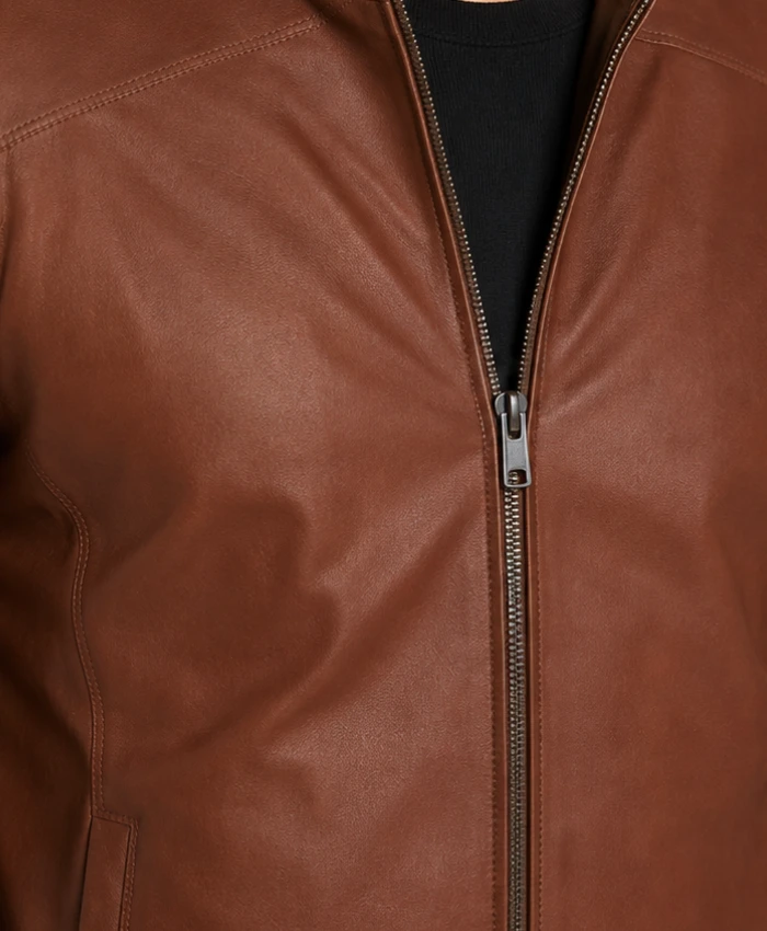 Remy brown Leather Jacket