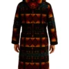 Aztec Print Hooded Bathrobe for sale