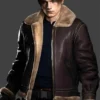 Leon Kennedy Resident Evil 4 Shearling Jacket