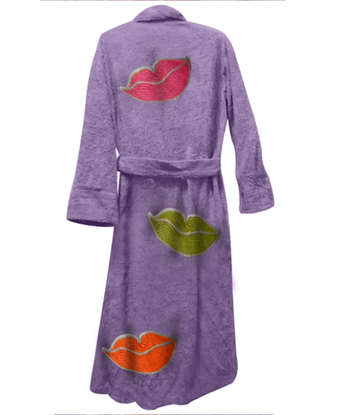 Lush Lips Purple Bathrobe