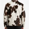 Mens Classic Chest Pocket Cowhide Leather Jacket