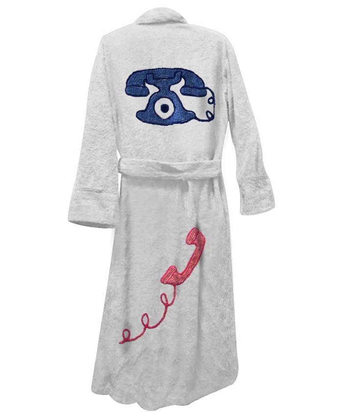 White Classic Connection Bathrobe