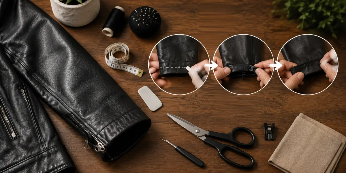 DIY Fixes for Too-Long Leather Jacket Sleeves