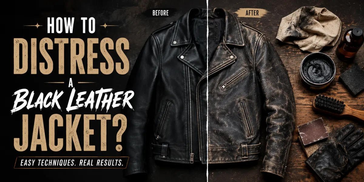 How To Distress A Black Leather Jacket