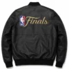 NY Knicks FISLL Black 2026 Finals Champions Leather Jacket