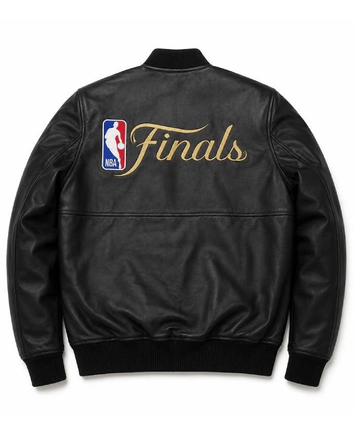 NY Knicks FISLL Black 2026 Finals Champions Leather Jacket
