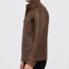SHop Mens Four Pockets Vintage Brown Leather Jacket