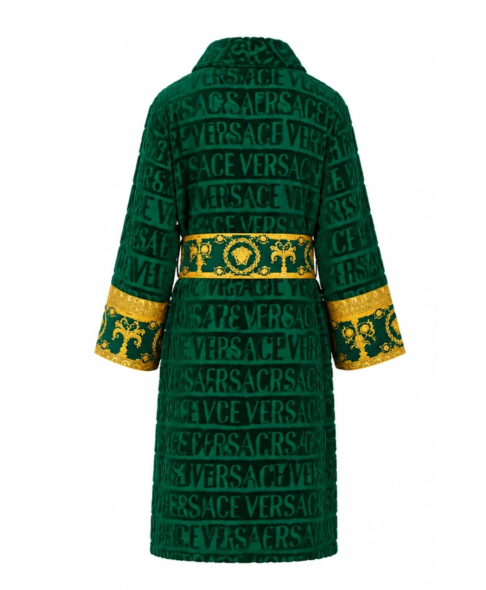 Green Baroque Versace Bath Robe Back