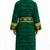 Green Baroque Versace Robe Back