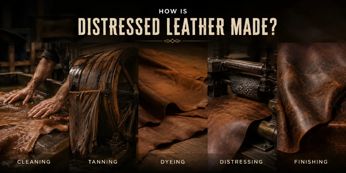 How Is Distressed Leather Made