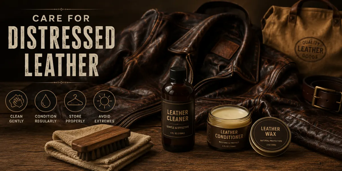 How to Care for Distressed Leather