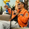 Knicks x Kith x Avirex Porsche 911 Jacket in Orange