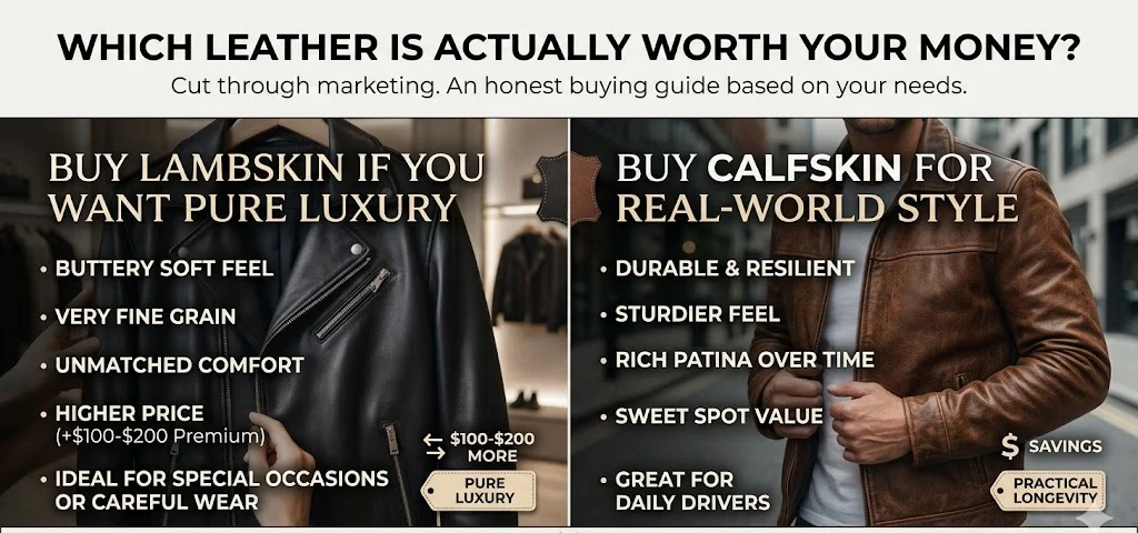 Lambskin vs calfskin leather Which actually worth your money