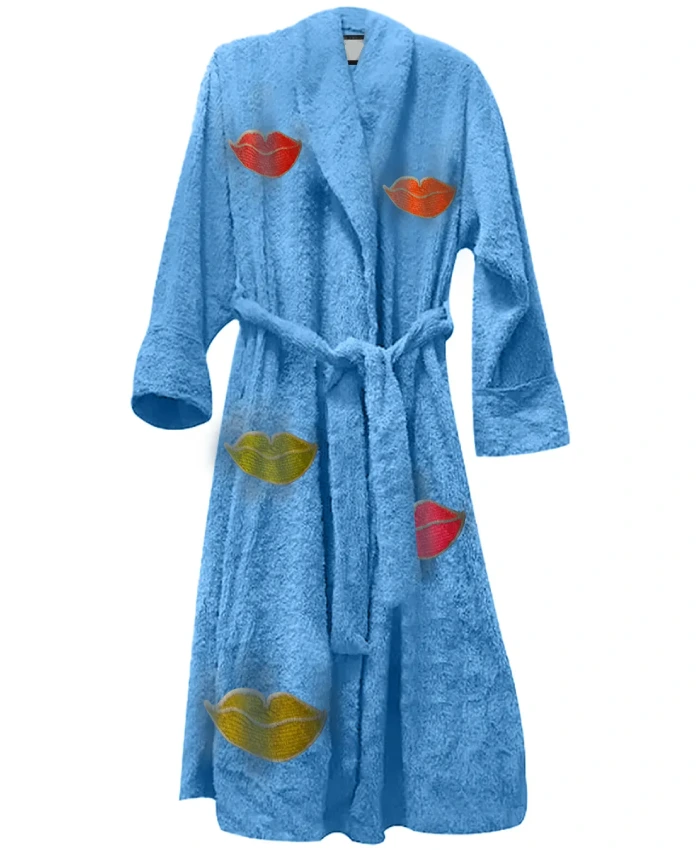 Lush Lips Terry Bathrobe For Men and Women