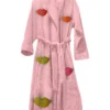 PInk Lush Lips Terry Bathrobe
