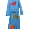 Lush Lips Bathrobe in blue