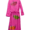 Lush Lips Bathrobe in hot pink