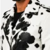 Mens Cowhide Leather Black and White Motorcycle Jackets