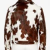 Mens Cowhide Leather Trucker Leather Jacket